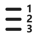 Text Number List Rtl SVG Icon